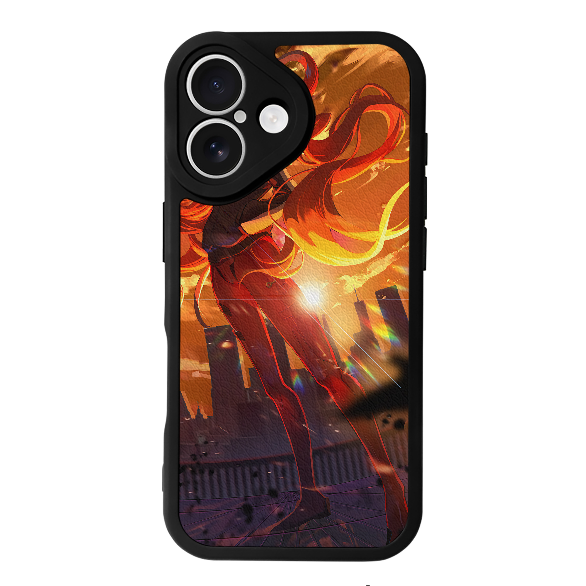 （画像用） EVA 新世紀エヴァンゲリオン 【iPhone 16シリーズ対応】シリコンスマホケース（レザー調） 材質：シリコン